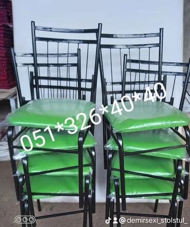 stol stul işlenmiş: Yeni, Sadə stul, Metal, Azərbaycan — 30