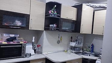 metbex mebeleri: Mətbəx mebeli dəsti - Üslub: iki rəngli (açıq krem və tünd qəhvəyi) — 2