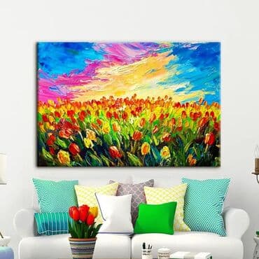 menzere sekiller: Mənzərə. Tək tablo. Ölçü istəyə görə dəyişə bilər. Təbii kətan — 1