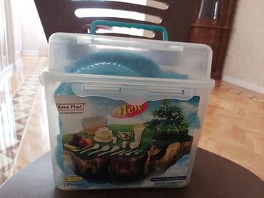 piknik ucun qablar: 6 neferlik piknik desti. tezedir, islenmeyib. Muxtelif olcide — 2