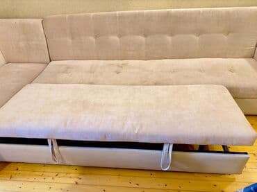 divan saloglu: Künc divan, İşlənmiş, Açılan, Bazalı, Parça — 3