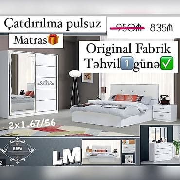 yataq desti gence: Yataq otagi dəsti➡️ESFA FABRİK İSTEHSALI ORİGİNAL . Upakovkada 💥 — 3