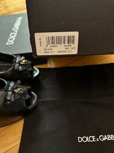 şnurlu qadın mokasinləri: Tuflilər, Dolce & Gabbana, Ölçü: 36.5, rəng - Qara, Yeni — 2