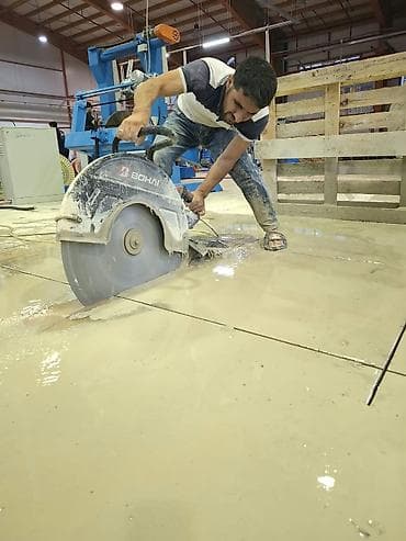 qapi setkalari: Beton kəsimi və deşmə xidməti - Dəqiq və hamar kəsim: yer — 1
