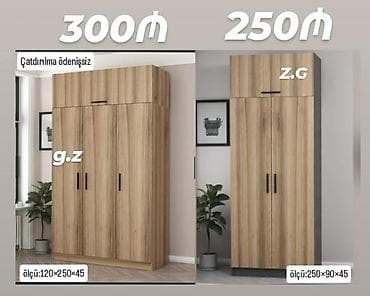 seyf skaf: *Dolab yeni və Sifarişlə* ✔️İstehsal Rusiya Laminat 18/lik qalınlıqda — 1