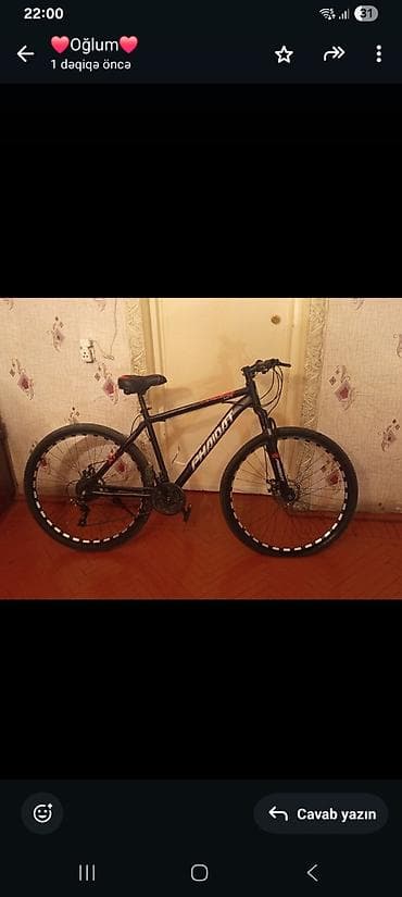 amazatr velosiped: PHAIDRA dağ velosipedi - Rəng: qara, ağ loqo yazısı - Çərçivə: yüngül — 1