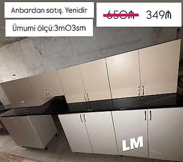 Mətbəx mebellərinin sifarişlə hazırlanması✔️ Ölçü : 3metr03sm☑️ üst