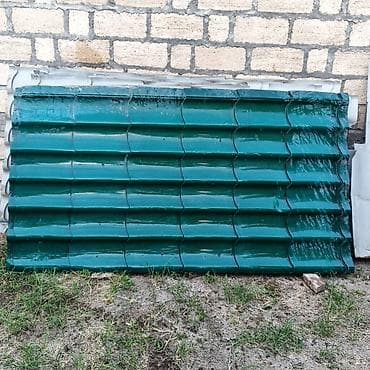 divar paneleri: Yaşıl rəngli metal profnastil/metal kiremit panelləri Məhsulun — 3