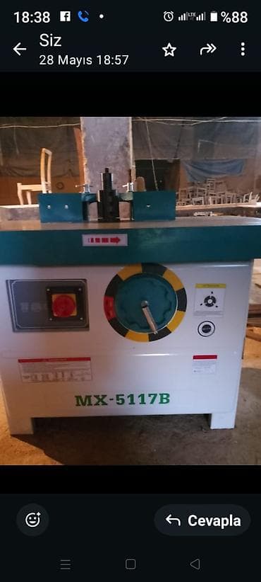 iydə ağacı: MX-5117B frez dəzgahı - Model: MX-5117B şaquli mil (spindle moulder) — 3