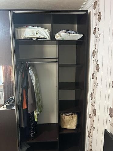 2 qapılı, Güzgülü, Qəhvəyi, Digər material, Kupe, Düz dolab — 2