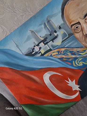 qaz sekli: Handmade yağlı boya tablo - Texnika: yağlı boya, kətan üzərində - — 3
