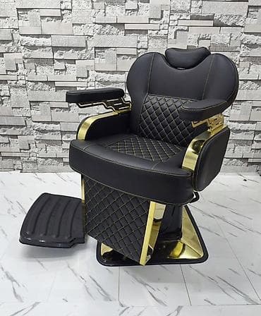 Bərbər kreslosu – premium dizayn - Material: Qara ekodəri oturacaq və lalafo.az -da Bərbər kreslosu – premium dizayn - Material: Qara ekodəri oturacaq və