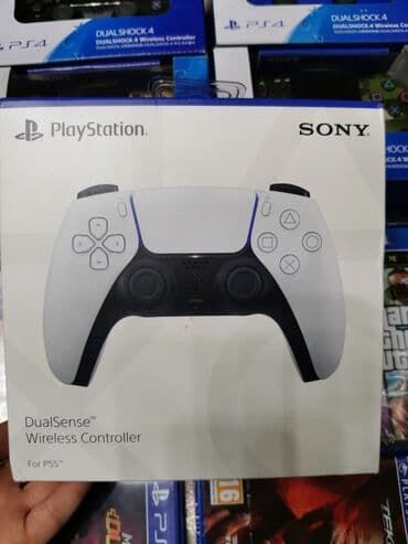 Video oyunlar üçün aksesuarlar: Ps5 dualsense pultu ağ. 📀Playstation 4 və