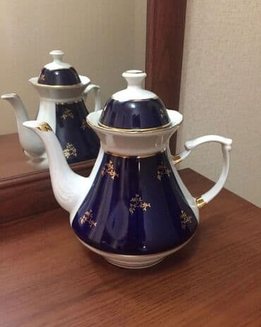 qədimi caynik: Yeni, rəng - Göy, Çaydan, 1,5 bucket volume l, Rusiya — 1