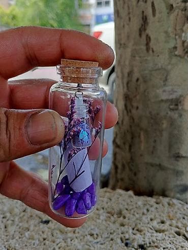 Şüşə butulka daxilində dekorativ hədiyyə kompozisiyası - Material — 3