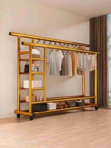 paltar asan veşilka: Asılqan qızlı metal Yüksək keyfiyyətli, davamlı palto rəfi. İstənilən — 1