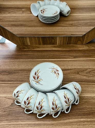 dest: Çay dəsti, rəng - Ağ, Farfor, 6 nəfərlik — 4