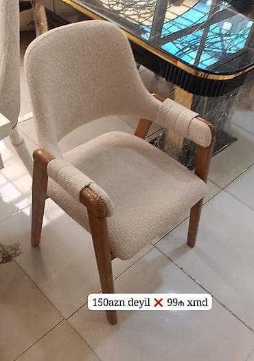 salyan mebel: Məhsul: Yumşaq oturacaqlı taxta kreslolar • Dizayn: Skandinaviya — 3
