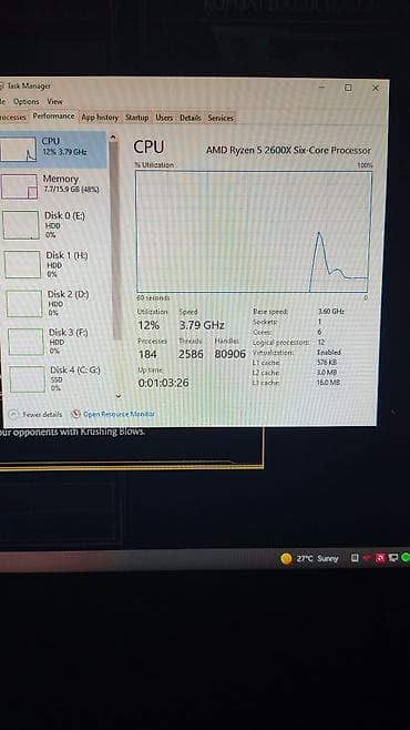 komputer korpus: Gaming/iş stasionar kompüter Komponentlər: - Prosessor: AMD Ryzen 5 — 4