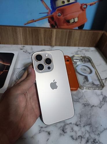 IPhone 16 Pro, 256 GB, Desert Titanium, Face ID, Simsiz şarj lalafo.az -da IPhone 16 Pro, 256 GB, Desert Titanium, Face ID, Simsiz şarj