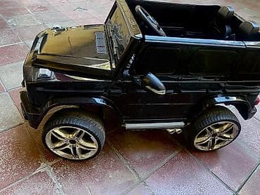 4 yaş: Uşaq üçün elektrikli minik maşını – Mercedes G-Class stili, qara rəng — 5