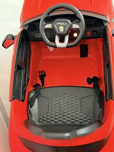 Uşaq üçün elektrikli miniatür maşın – qırmızı rəngdə sport/SUV — 2