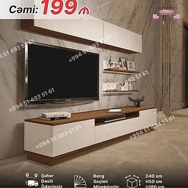 hamam dus: Yeni, Düz TV altlığı, Polkalı, Laminat, Azərbaycan — 1