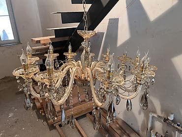 ucuz listurlar: Çılçıraq, 10 və daha çox lampa, Şüşə — 7