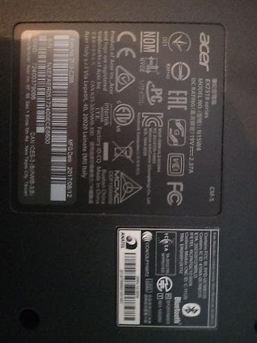 notebook irşad: Acer EX2519 seriyalı noutbuk - Model: Acer EX2519 series (Model No — 1