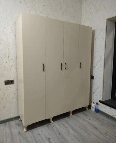 бу кровати: Yeni, Açılan, 4 qapılı Düz dolab, Qarderob, paltar dolabı, Azərbaycan — 10
