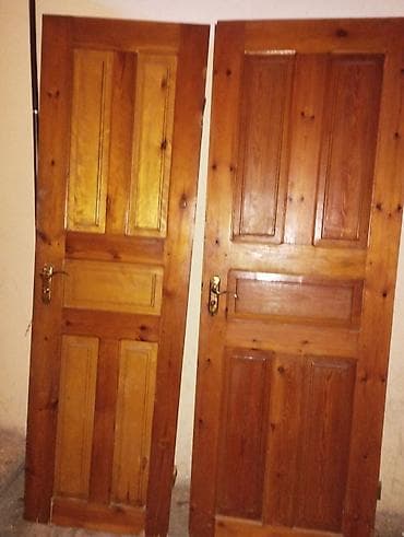 Taxta iç qapılar dəsti - Material: tam ağac (təxminən şam/çam