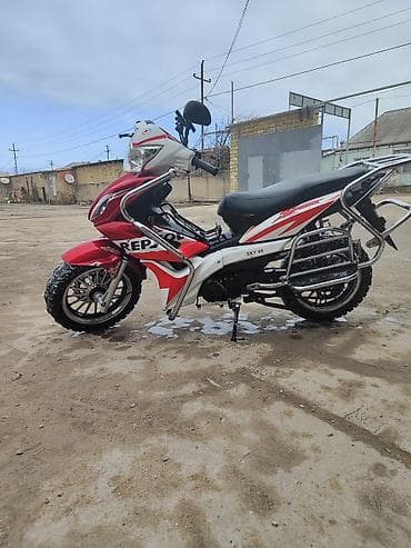 vectra fara: Rider SKY 49 skuter/moped - Rəng: qırmızı-ağ idman üslubunda kuzov, - — 5