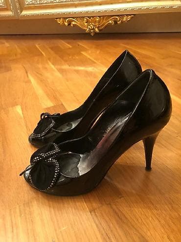 Tuflilər, Ölçü: 38, rəng - Qara, İşlənmiş