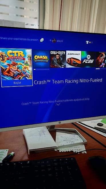 ps4 irşad: PlayStation 4 slim 1 tb yaddaş, içərisində 34 oyun var rəsmi — 2