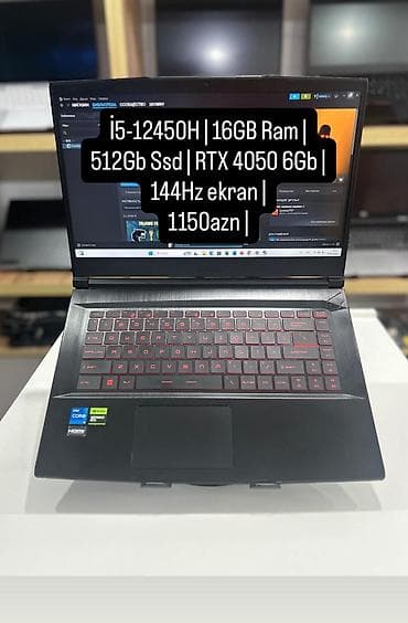 geforce rtx 3070 8 gb: İşlənmiş MSI, 16 ", Intel Core i5, 512 GB, Ünvandan götürmə, Ödənişli çatdırılma, Rayonlara çatdırılma — 1