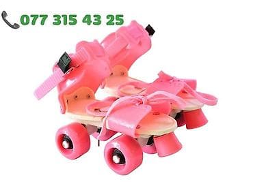 Binokllar: Uşaq dördtəkərli konkisürmə təkərləri – tənzimlənən ölçü, parlaq — 1