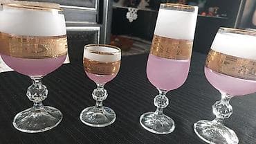 primus nədir: Bohemax Bohemiya kristal qədəh dəsti - Mənşə: Çexiya (Made in Czech — 3
