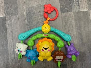 besik oyuncaq: Fisher-Price asma beşik/uşaq arabası oyuncağı. - Rəngarəng safari — 1