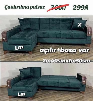 kunc diva: Künc divan, Yeni, Açılan, Bazalı, Parça, Ödənişli çatdırılma — 1