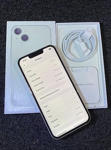13 iphone: IPhone 13, 128 GB, Ağ, Zəmanət, Kredit, Simsiz şarj — 3