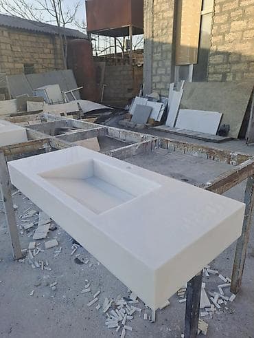 dam: Mərmər və kvars işləri – mətbəx stolüstü və adalar, masa üstləri — 5