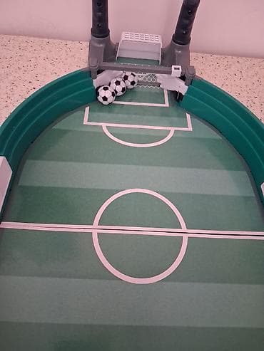 İdman və istirahət: Masaüstü futbol oyunu seti - Oval formalı mini futbol meydançası — 3