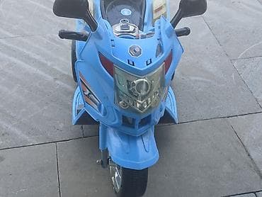 elekt: Uşaq üçün elektrikli üçtəkərli motosiklet – mavi rəngdə — 1