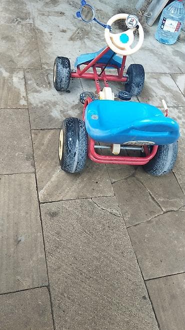 oyunca: Uşaq pedallı go-kart - Dörd təkərli, stabil konstruksiya - Pedalla — 6