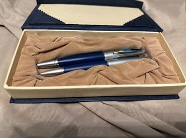 кликер для презентаций: Qələm, qələmlər, boz & göy BOSS 2x ədəd tünd göy rəngdə Münasib — 2