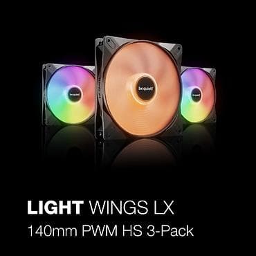 pc setup: Be quiet! Light Wings LX 140mm (BL130) PWM HS 3-Pack – PC korpusu və — 1