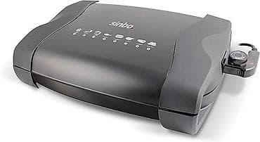 qril aparatlari: Qril Sinbo, rəng - Qırmızı, Yeni, Ünvandan götürmə, Ödənişli çatdırılma — 4