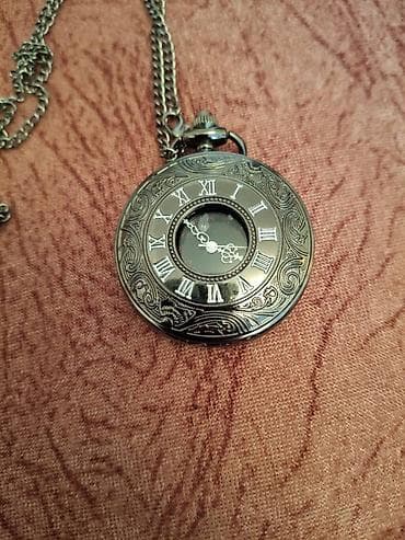 Cib saati – sepli, klassik dizayn. - Qapaqlı, metal korpus, ön və — 2