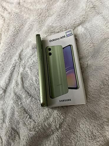 asus 5s pro: Samsung Galaxy A05, 64 GB, rəng - Yaşıl, Sensor, Face ID — 9