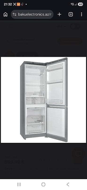 ucuz komputerlər: İndesit soyuducu yeni.185×60×62.toka taxilmayib.ustunde cuzi batiq — 3